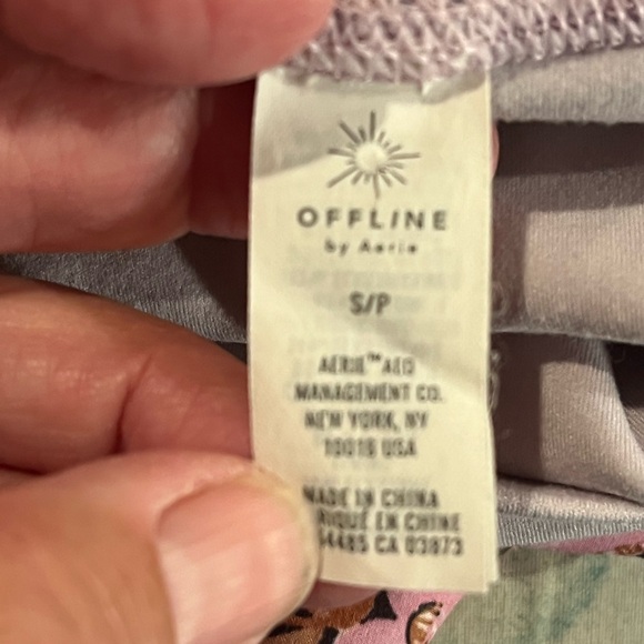 Aerie Offline nylon floral print running short size small - Picture 9 of 9